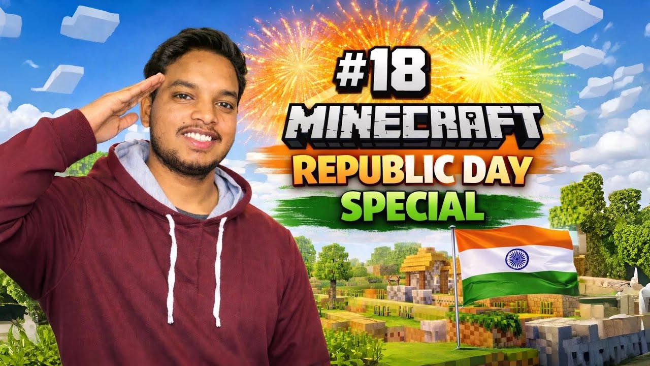 #18 REPUBLIC DAY SPECIAL- Minecraft PE survival series #youtuber