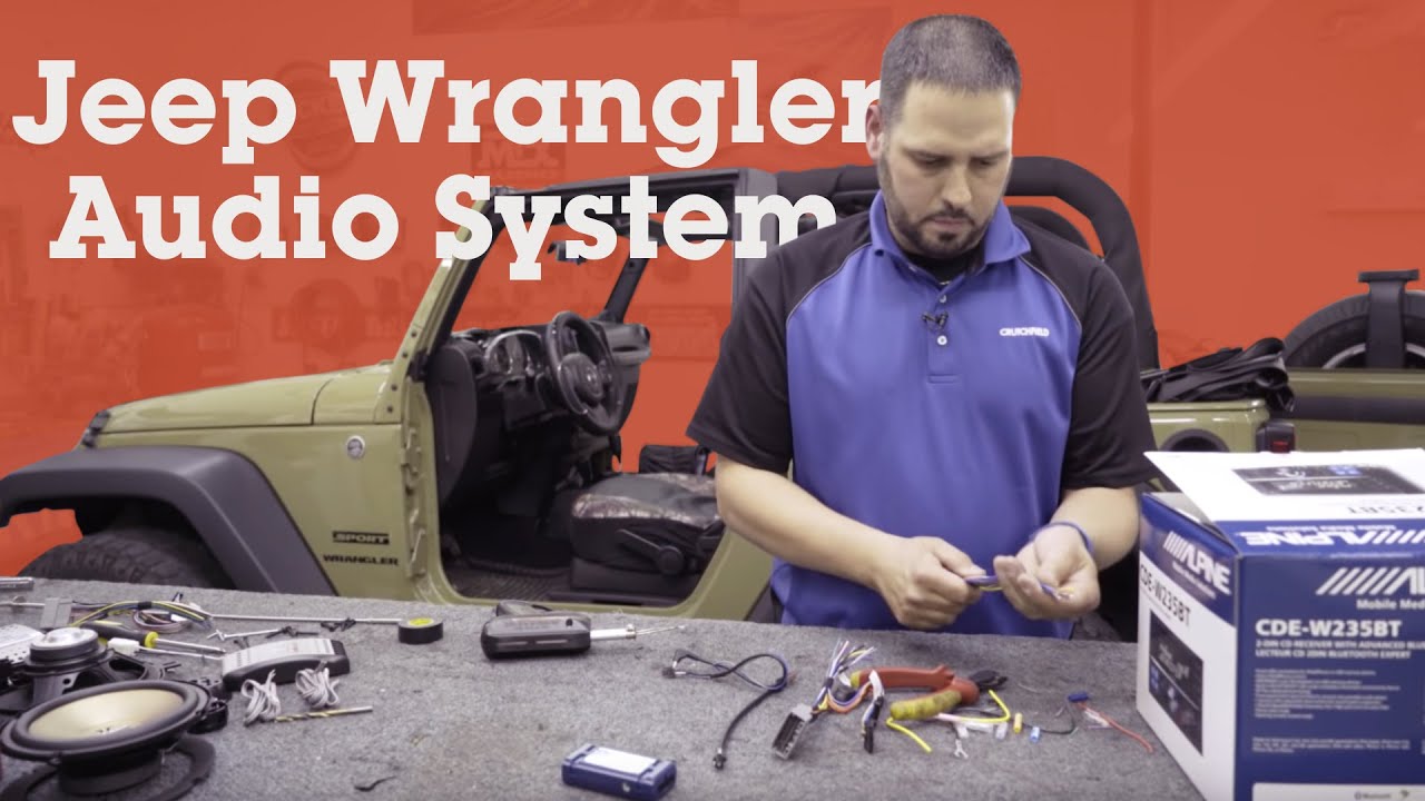 How to install a stereo and component speakers in a 2013 Jeep Wrangler | Crutchfield video