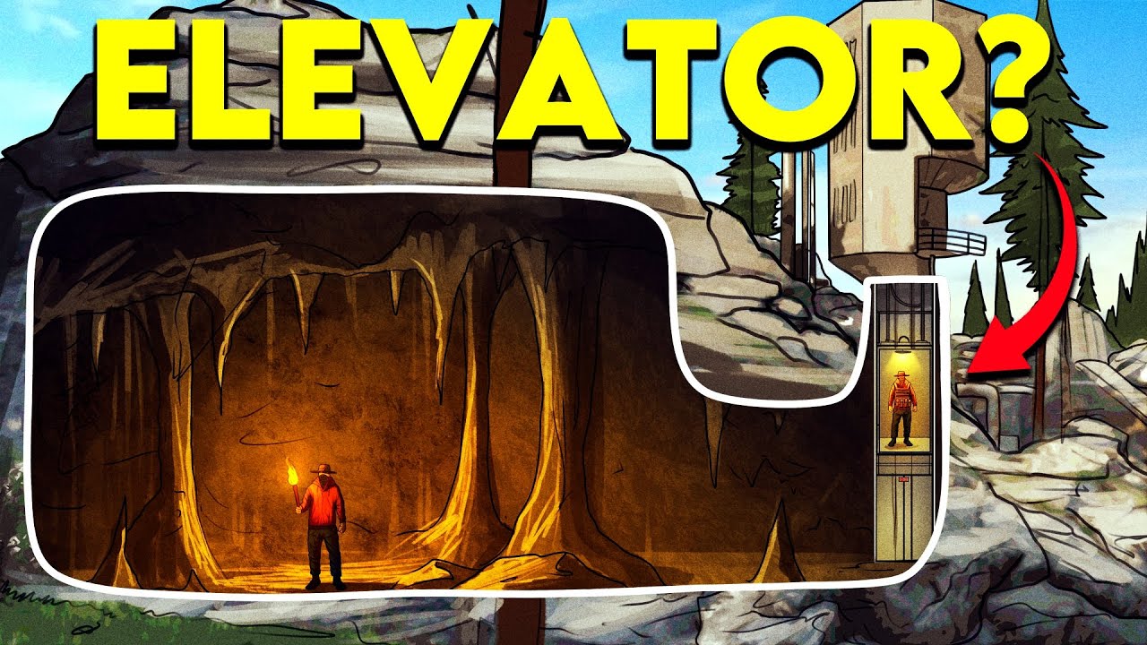 HIDDEN Cave Base with a WORKING ELEVATOR?! - DayZ