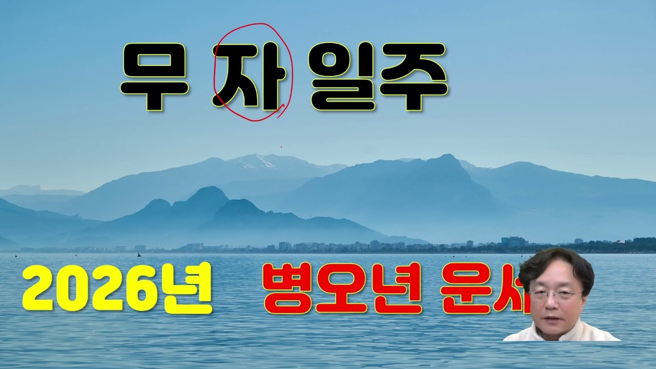 무자일주, 2026년 병오년 신년운세 사주분석