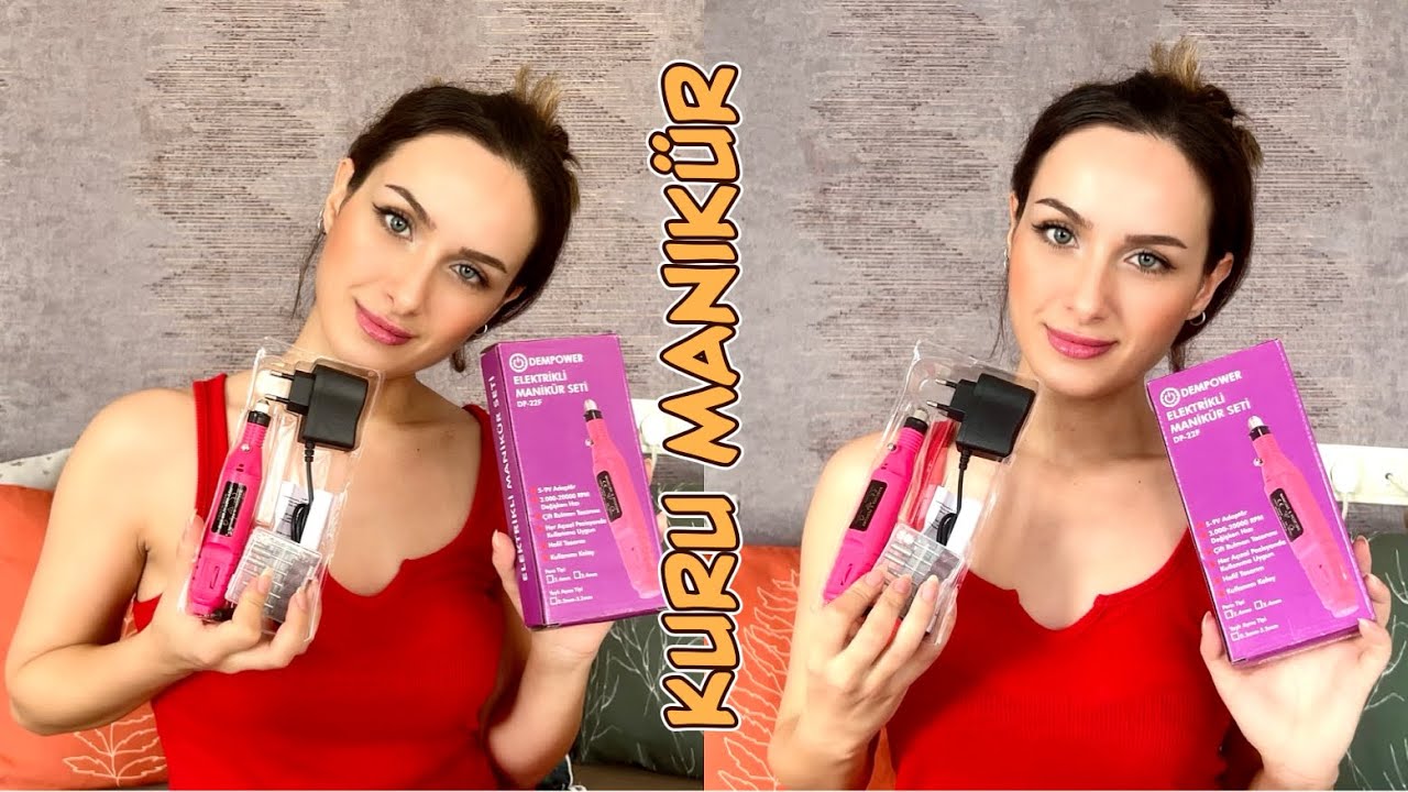 ELEKTRİKLİ MANİKÜR VE PEDİKÜR MAKİNESİ | Kuru Manikür Denemesi 💅🏼♥️