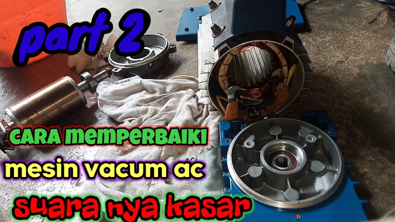 memperbaiki mesin vacum ac suara nya kasar #airconditioner #tukangac #alatkerja #tukangservice