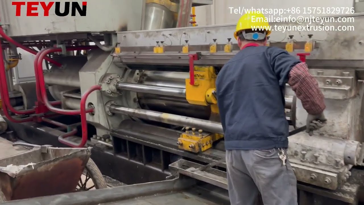 Teyun 1100 tons aluminum extrusion production line solution