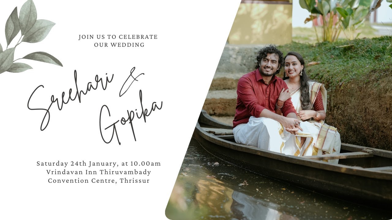 Wedding Ceremony of Sreehari & Gopika | 24th Jan. 2026 | 10.00am | LIVE
