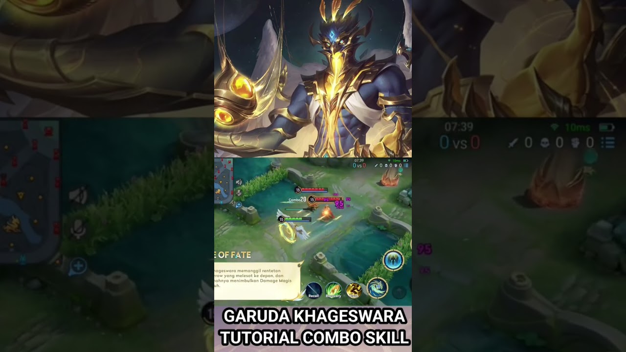 Tutorial combo skill garuda khageswara hok #HonorofKings #HOKStudio #HOK #Newhero #GarudaKhageswara