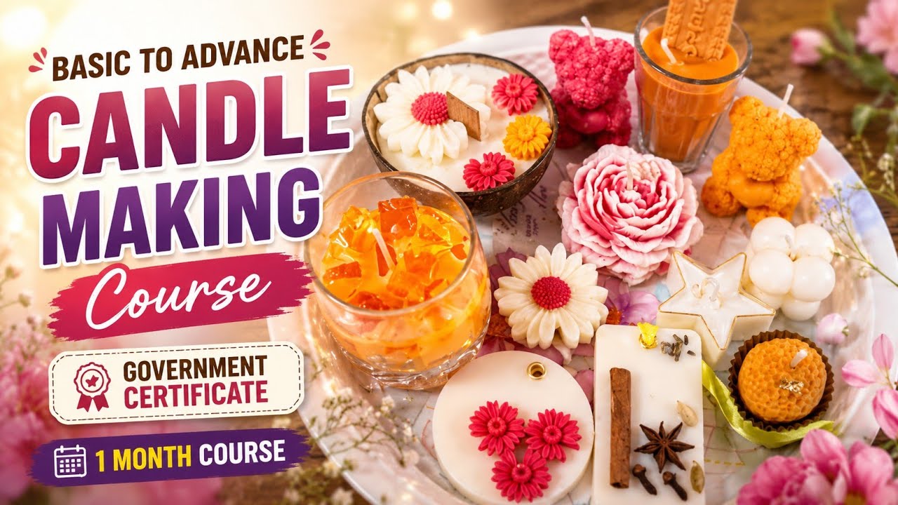 Basic to Advance Candle Making Course | Government Certificate | Introduction class #candles