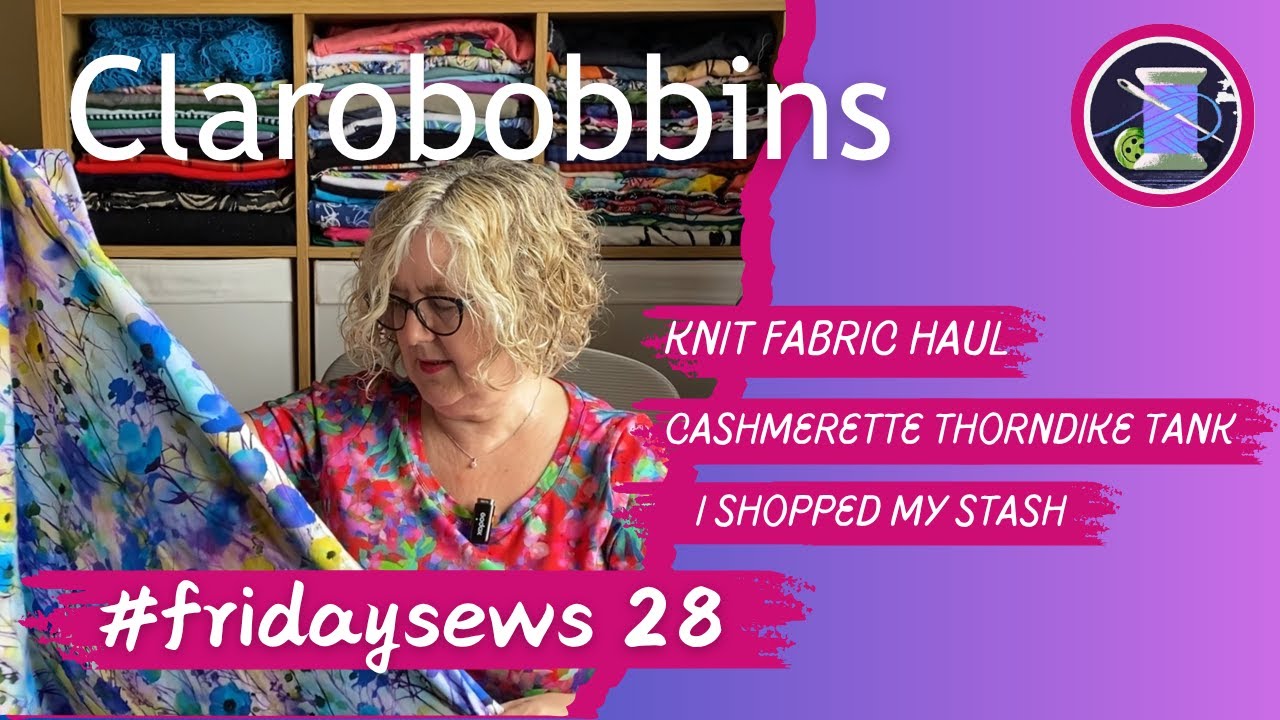 Knit Fabric Haul, Cashmerette Thorndike Tank, I shopped my stash,  #fridaysews.   0726