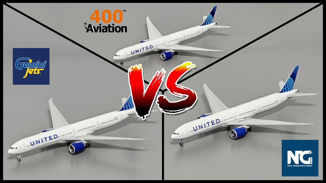 Model Airplane SHOWDOWN! Gemini Jets, NG Model, & Aviation 400 1:400 Boeing 777-300 Comparison