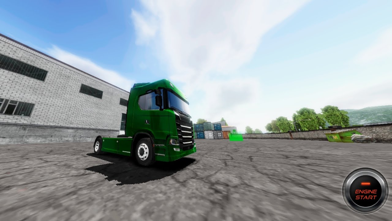 European truck simuletor drive job delivery 