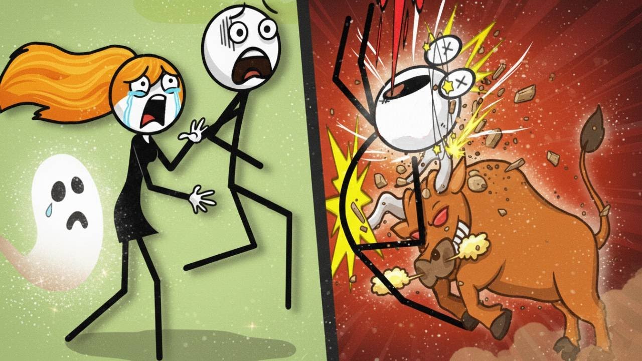 DOP: DIE OR PARTY vs CRAZY WHEELIE - New UPDATE All Levels Satisfying Double STICKMAN Gameplay
