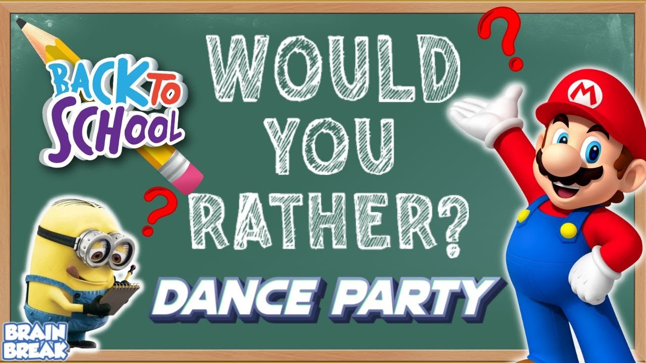 Back to School | Would You Rather Brain Break | Just Dance | Freeze Dance | GoNoodle