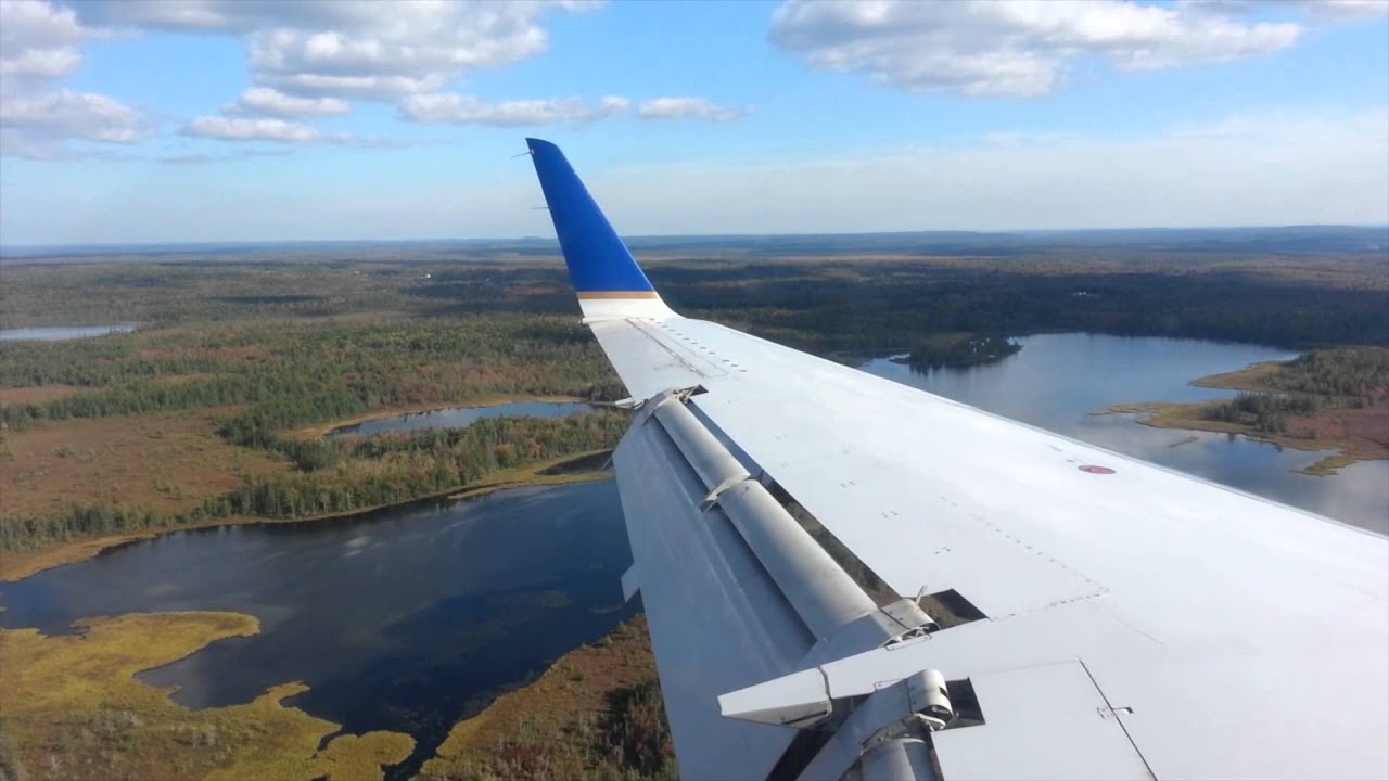 United Flight taking off from Newark and landing in Halifax Sept 2014