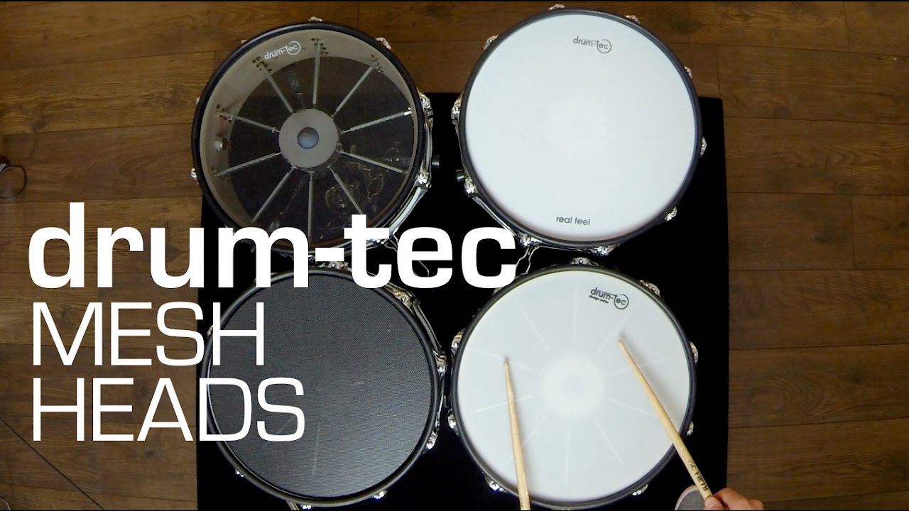 drum-tec mesh heads for electronic drums: See & hear the differences!