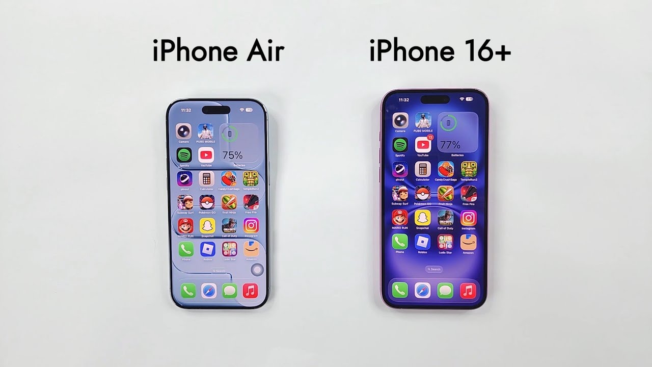 iPhone Air vs iPhone 16 Plus - SPEED TEST 🔥