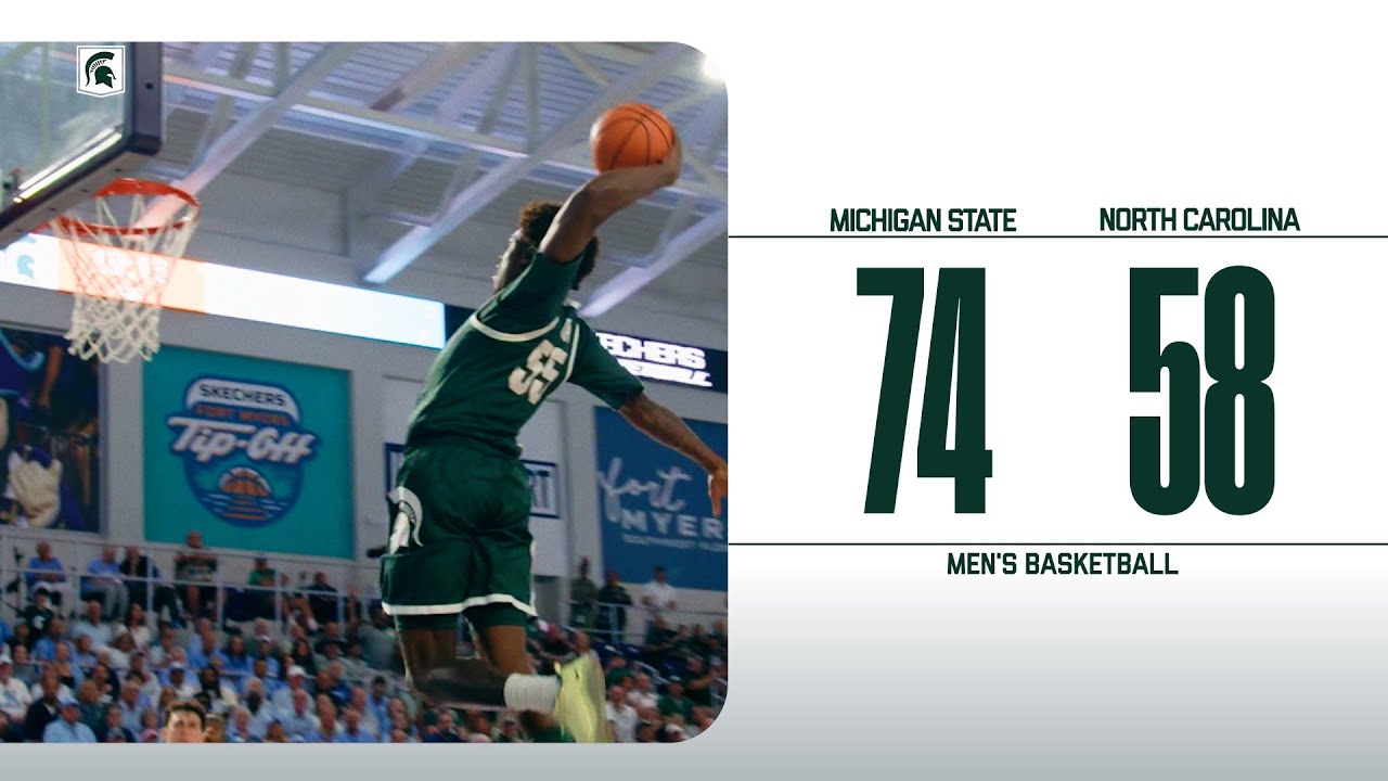 #11 Michigan State vs #16 North Carolina | Cinematic Highlights | Nov. 27, 2025