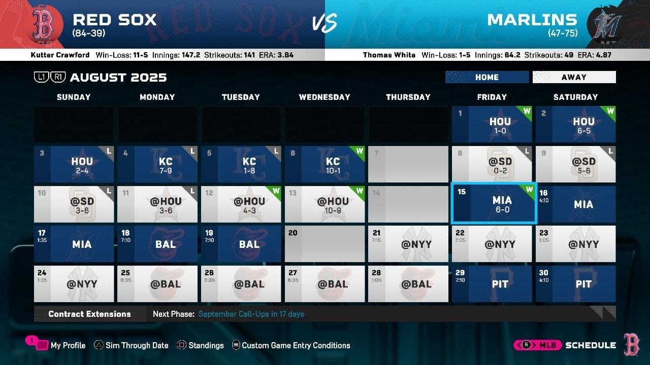 Franchise #123 vs Miami Marlins PART-2