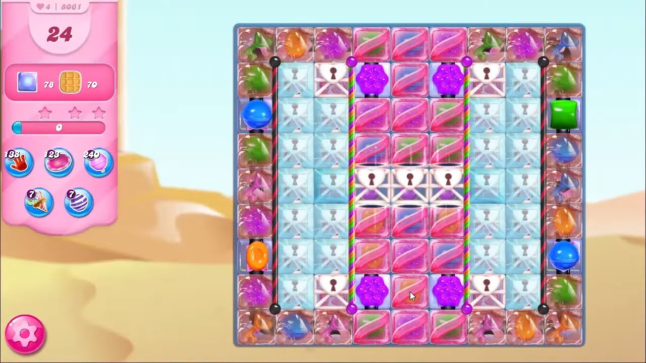 Candy Crush Saga Level 8061 NO BOOSTERS