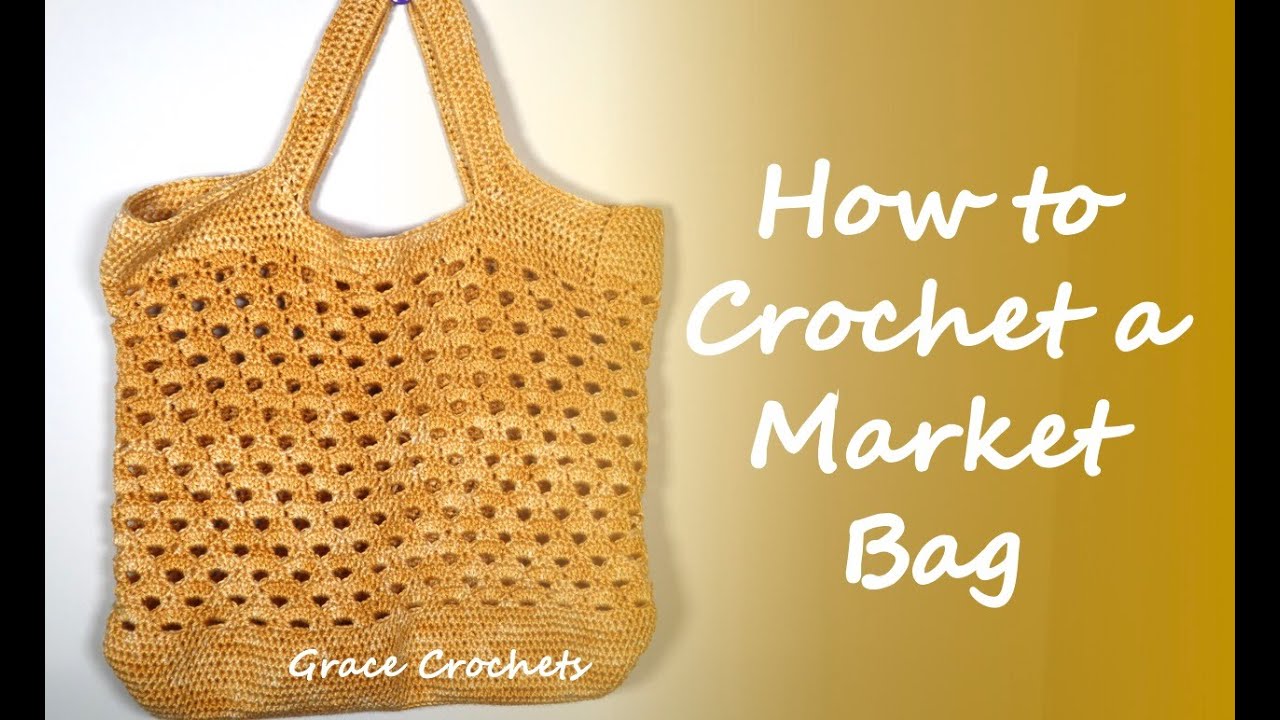 How to Crochet a Market Bag | Shell Stitch