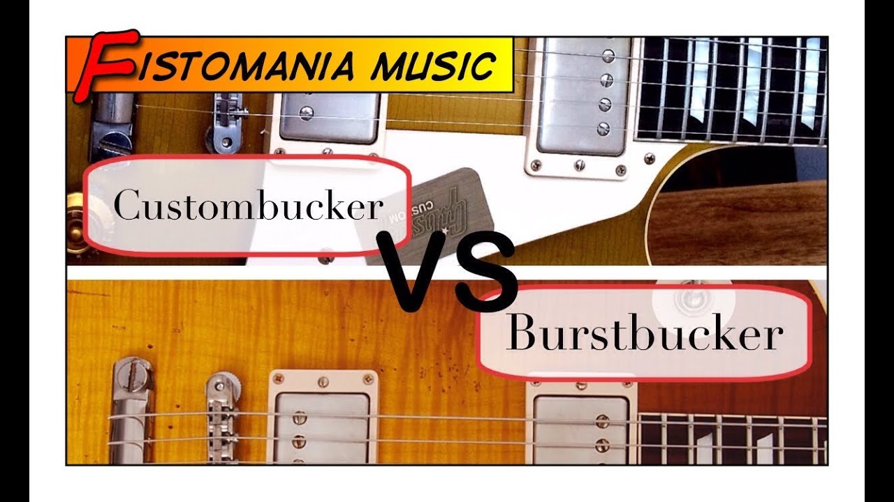 Gibson CUSTOMBUCKER (`57 Goldtop) vs. BURSTBUCKER #2 & #3 (`59 Flametop) - Part 1 - Mid-Gain