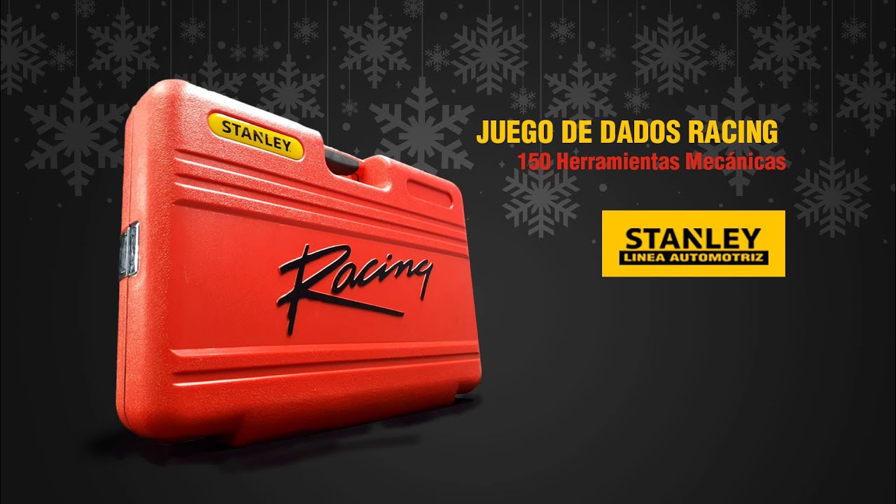 Juego de Dados Racing Stanley 150 Herramientas