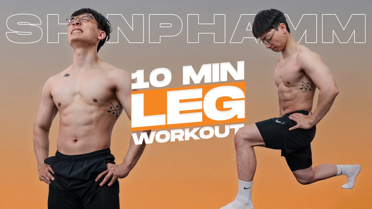10 ph&uacute;t TẬP CH&Aacute;Y CH&Acirc;N tại nh&agrave;🔥(kh&ocirc;ng dụng cụ) | Burning Leg Workout | SHINPHAMM