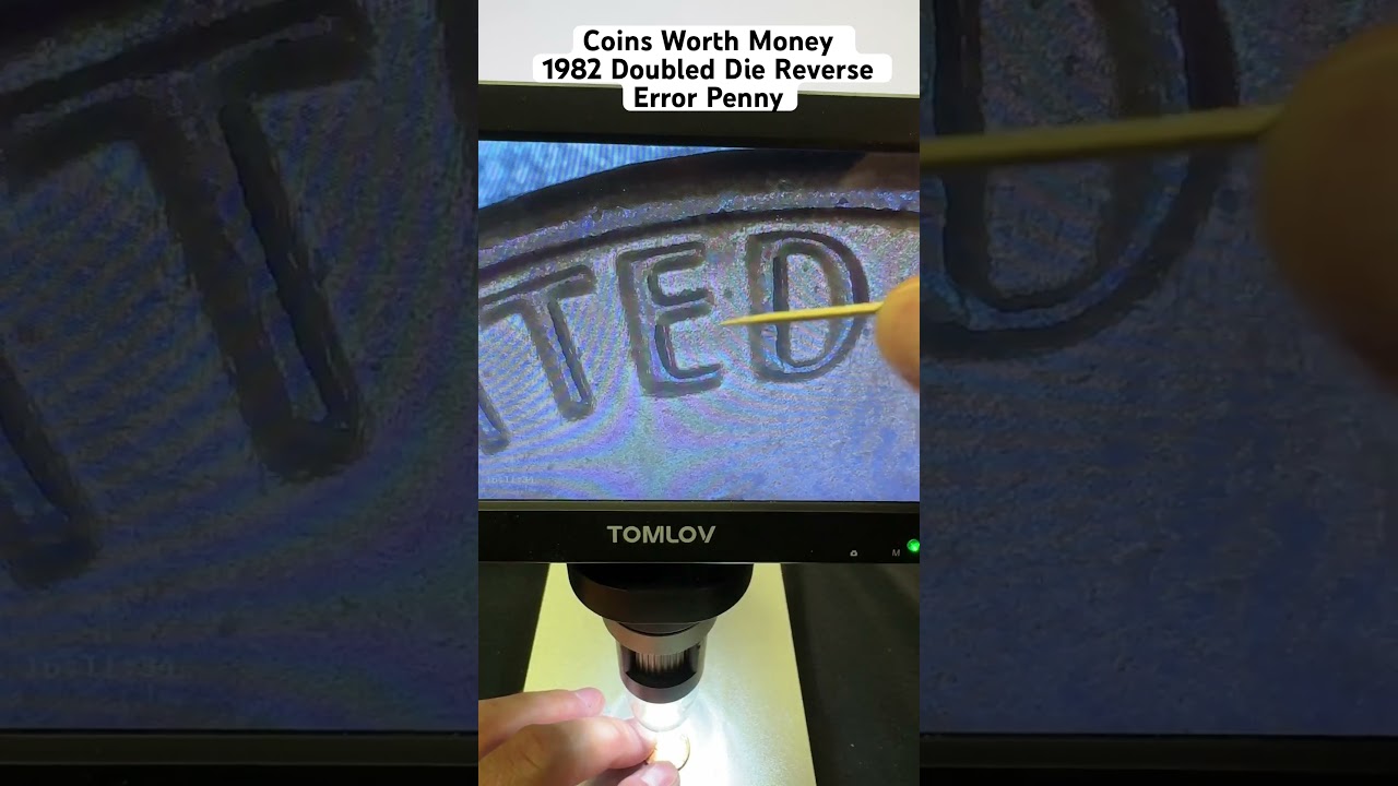 Coins Worth Money - 1982 Lincoln Penny Doubled Die Reverse Error Coin #coinsworthmoney #pennyerrors