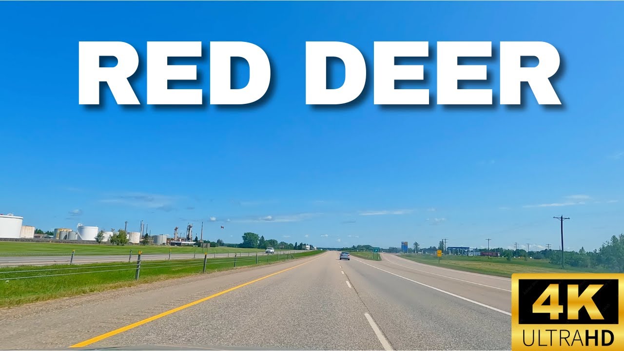 Endless Alberta Skies | Calgary to Red Deer Road Trip | 4K POV Drive
