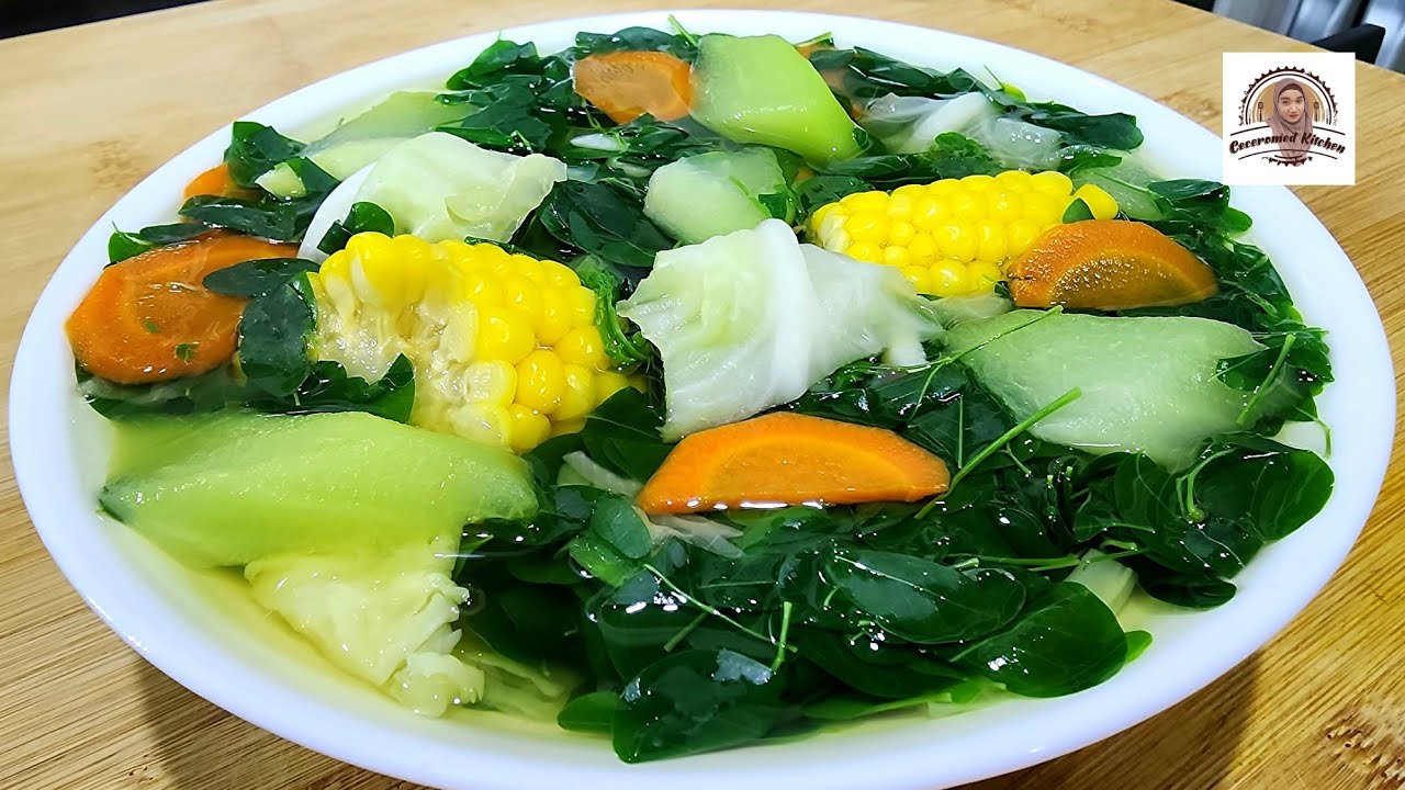 SAYUR BENING DAUN KELOR CAMPUR SAYURAN LAIN. SEGER..