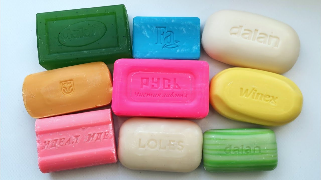 ASMR cutting soap. Satisfying video. АСМР резка мыла.