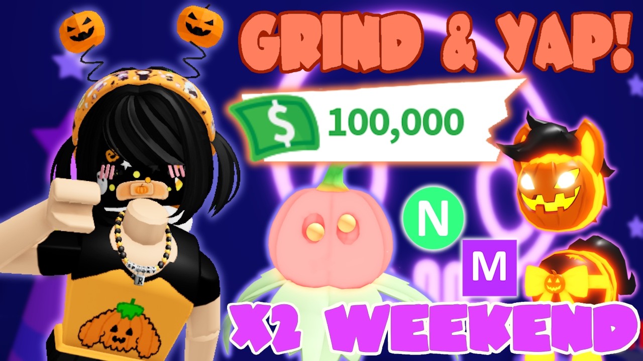 1 Hour Grind & Yap x2 Weekend! Grinding for Bucks & Aging Up Pets! | Adopt Me Roblox | Riivv3r