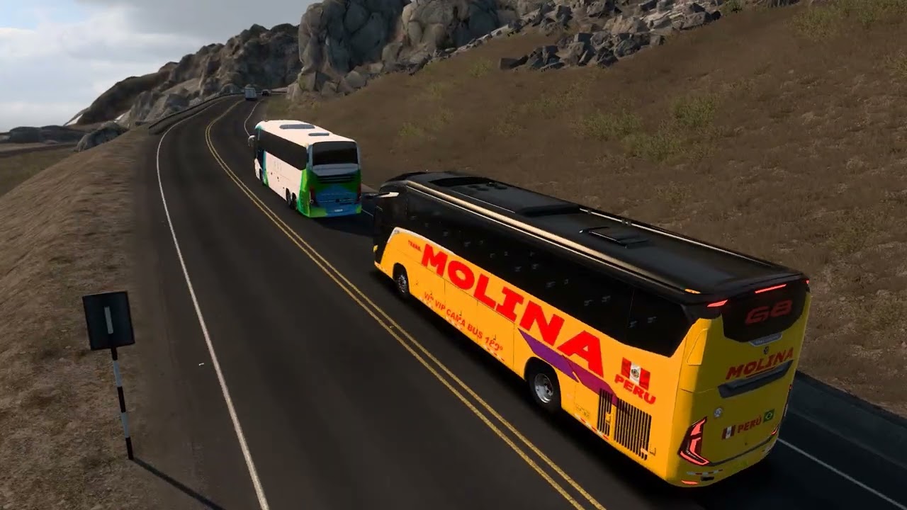 Euro Truck Simulator 2 Bus trip to San Mateo with Marcopolo Paradiso G8 1200 4x2 (part1)