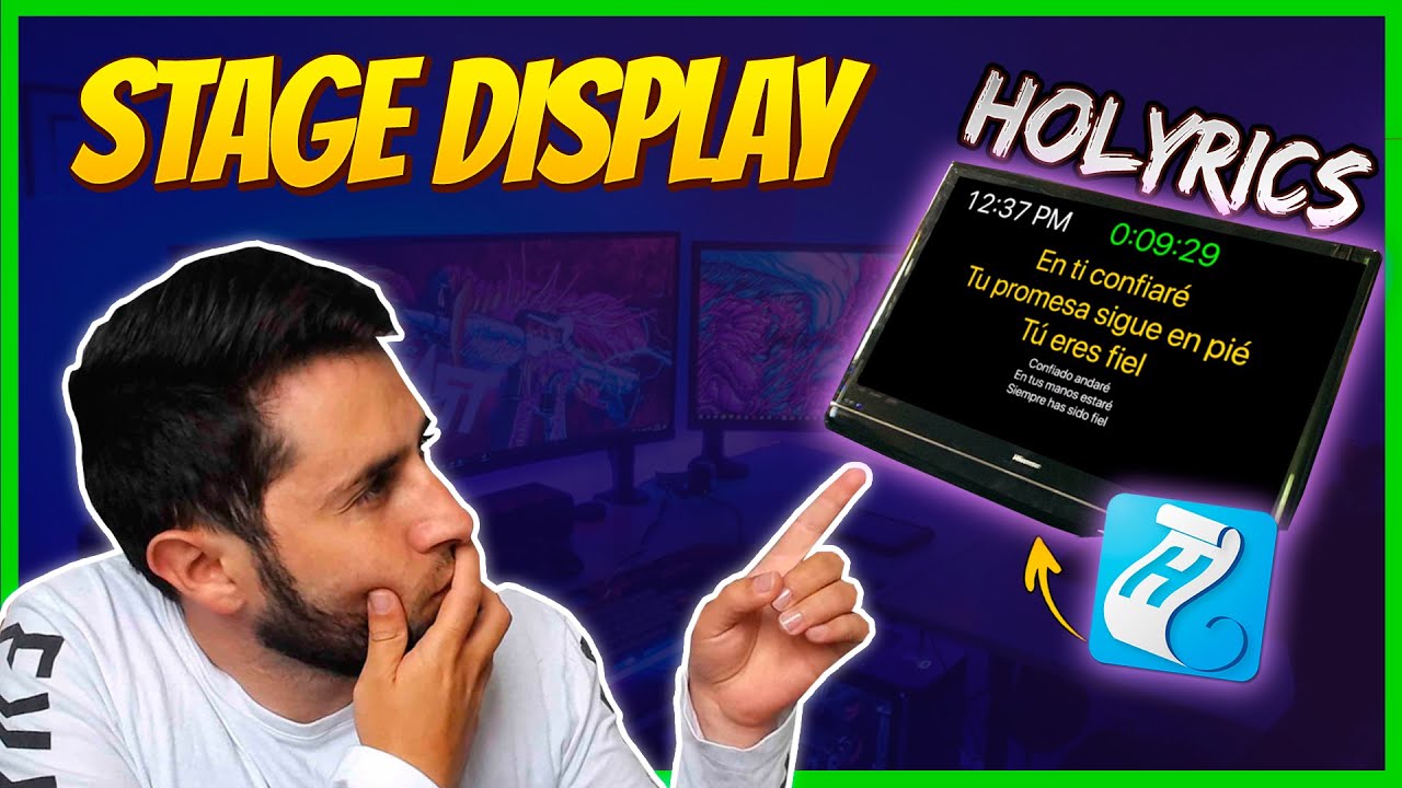 CONFIGURA muy FÁCIL!!! el STAGE DISPLAY en HOLYRICS | PANTALLA RETORNO 🚀​