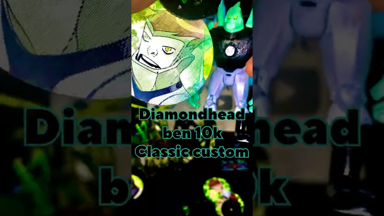 Ben 10 000 Diamondhead Ben 10k figure Бен 10к Алмаз кастом фигурка фигурки бен 10 обзор #ben10 #toys