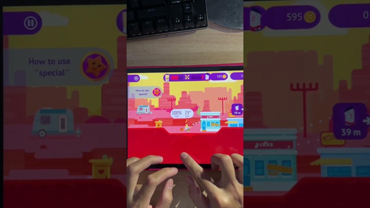 play game Ultimate Bowmasters with Ipad 🌟🌟🌟 #ultimatebowmasters