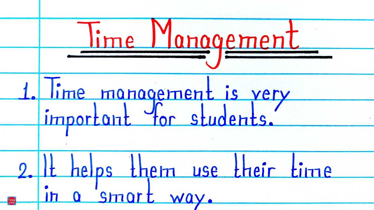 10 Lines on Time Management for Students | Importance of Time Essay | Board Exam Special