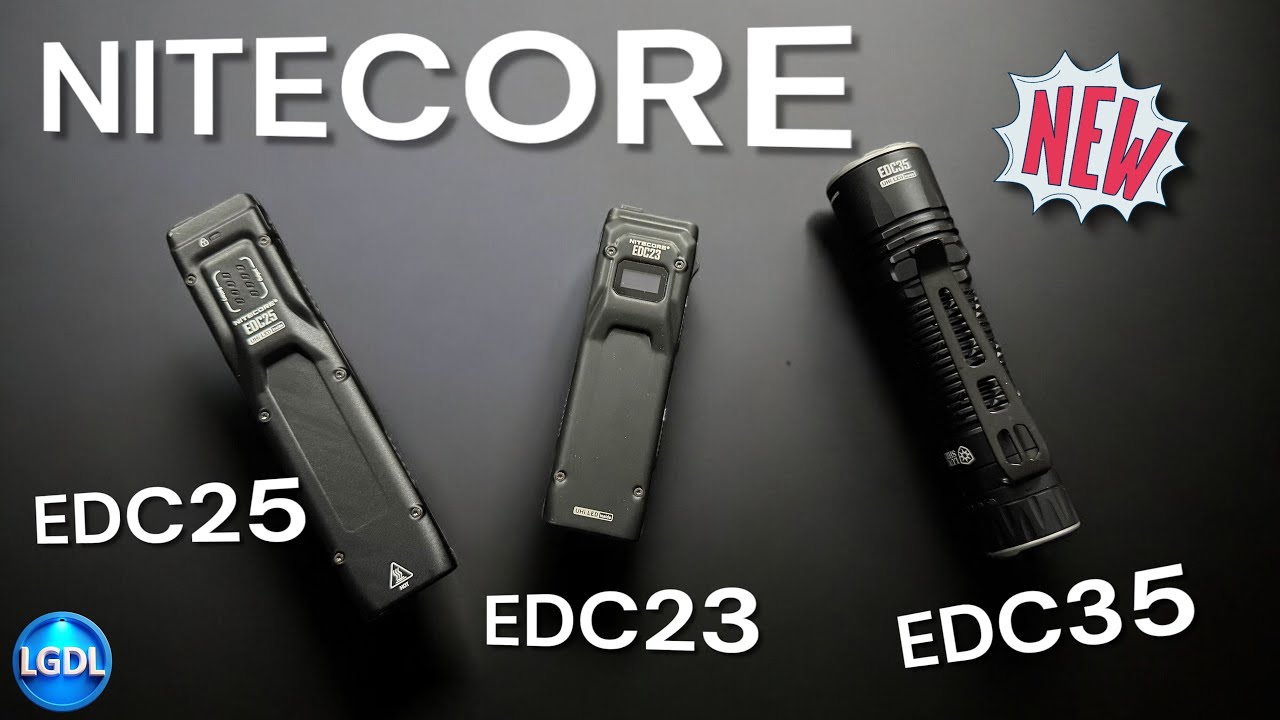 NITECORE EDC35 / EDC25 / EDC23 : tactiques ou loisirs, des lampes originales et puissantes !!!