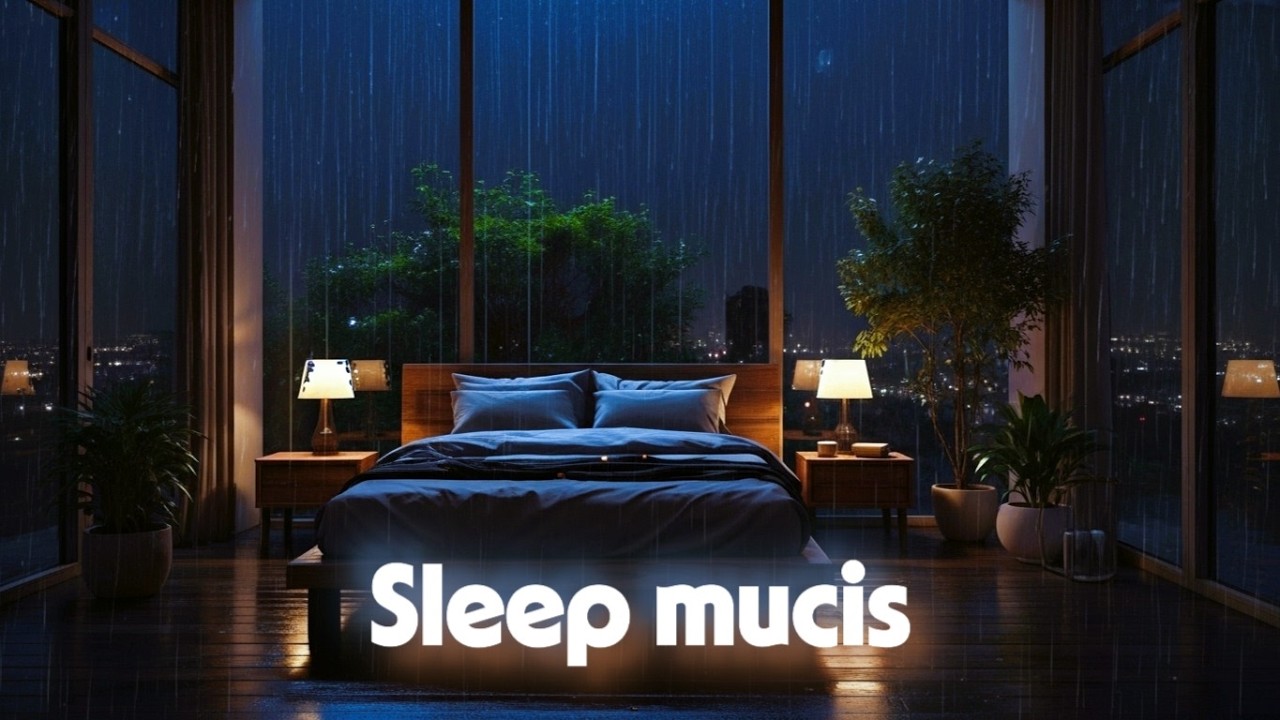 💤 Sleep Instantly with Gentle Rain & Soft Night Lights