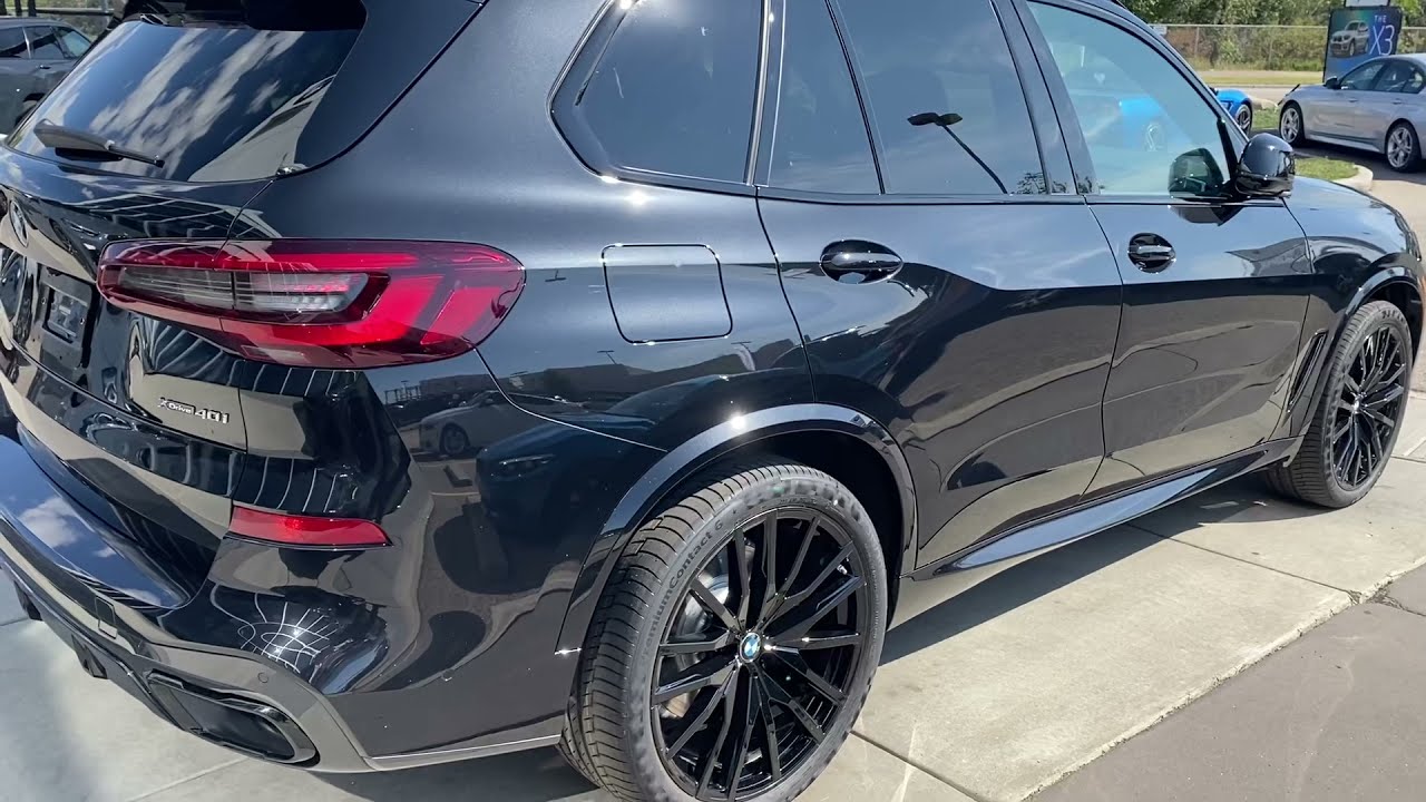 2021 BMW X5 40i Black Sapphire with BMW indv Black Extended Merino lthr