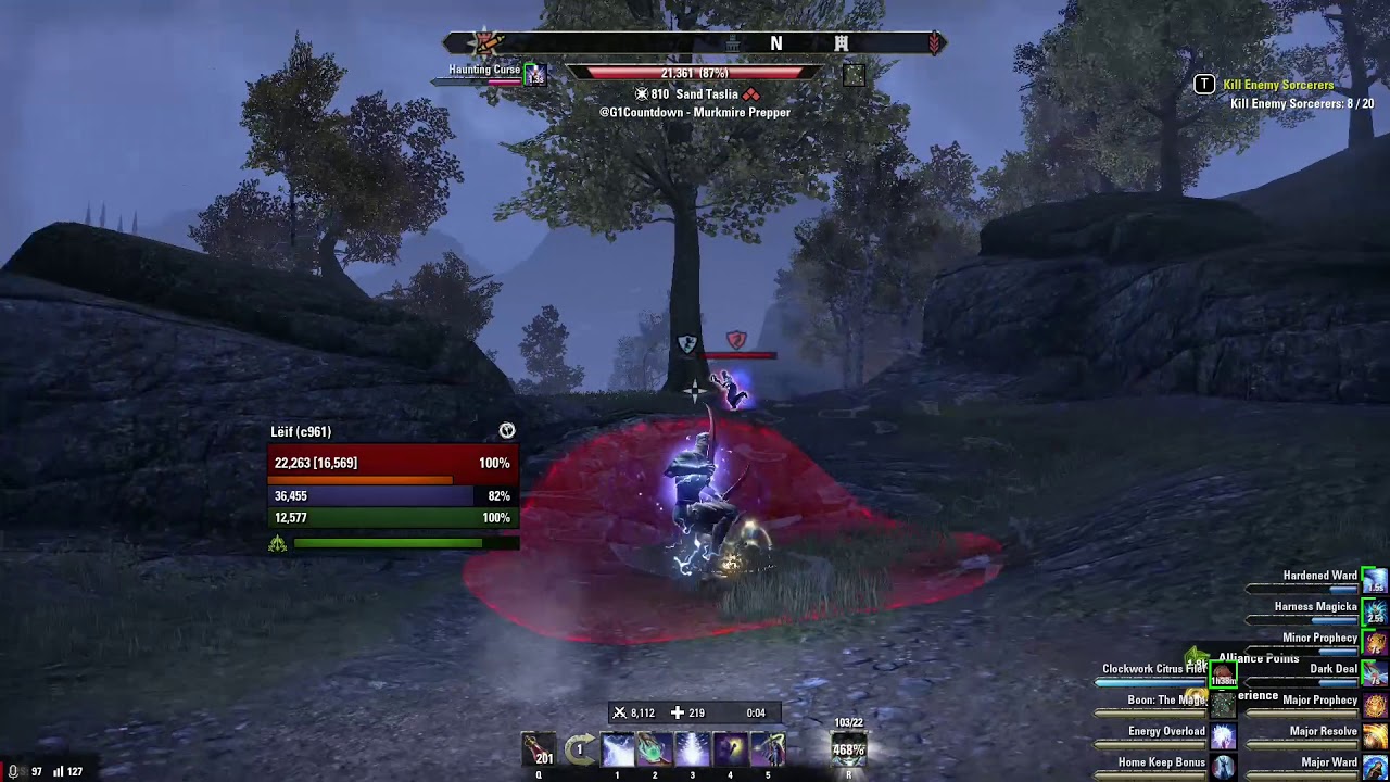 ESO Murkmire Dual Wield Magicka Sorcerer Outnumbered PvP #37
