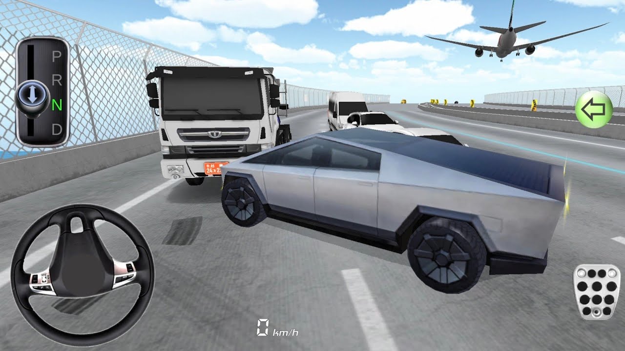 New Electric Car Tesla Cybertruck Crash On The Road - 3D Driving Class 2026