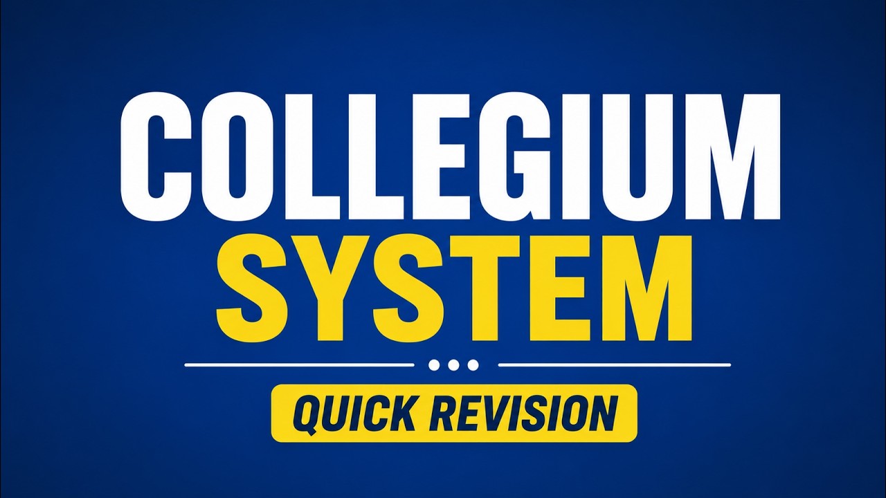 Collegium System Explained: Who Appoints Judges in India? | NJAC | UPSC Polity