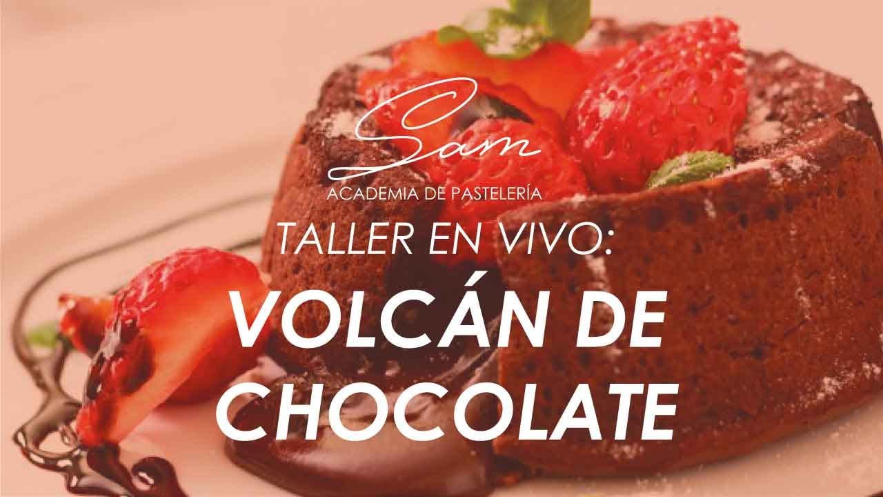 Taller en vivo -Volcán de Chocolate receta | ¿Cómo hacer un Volcán de Chocolate?