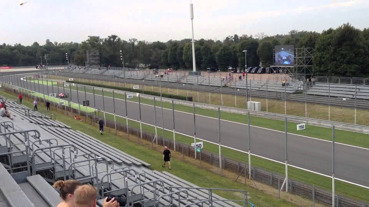 The view from Grandstand 21E near Parabolica at Monza, 2014 Italian Formula 1 Grand Prix