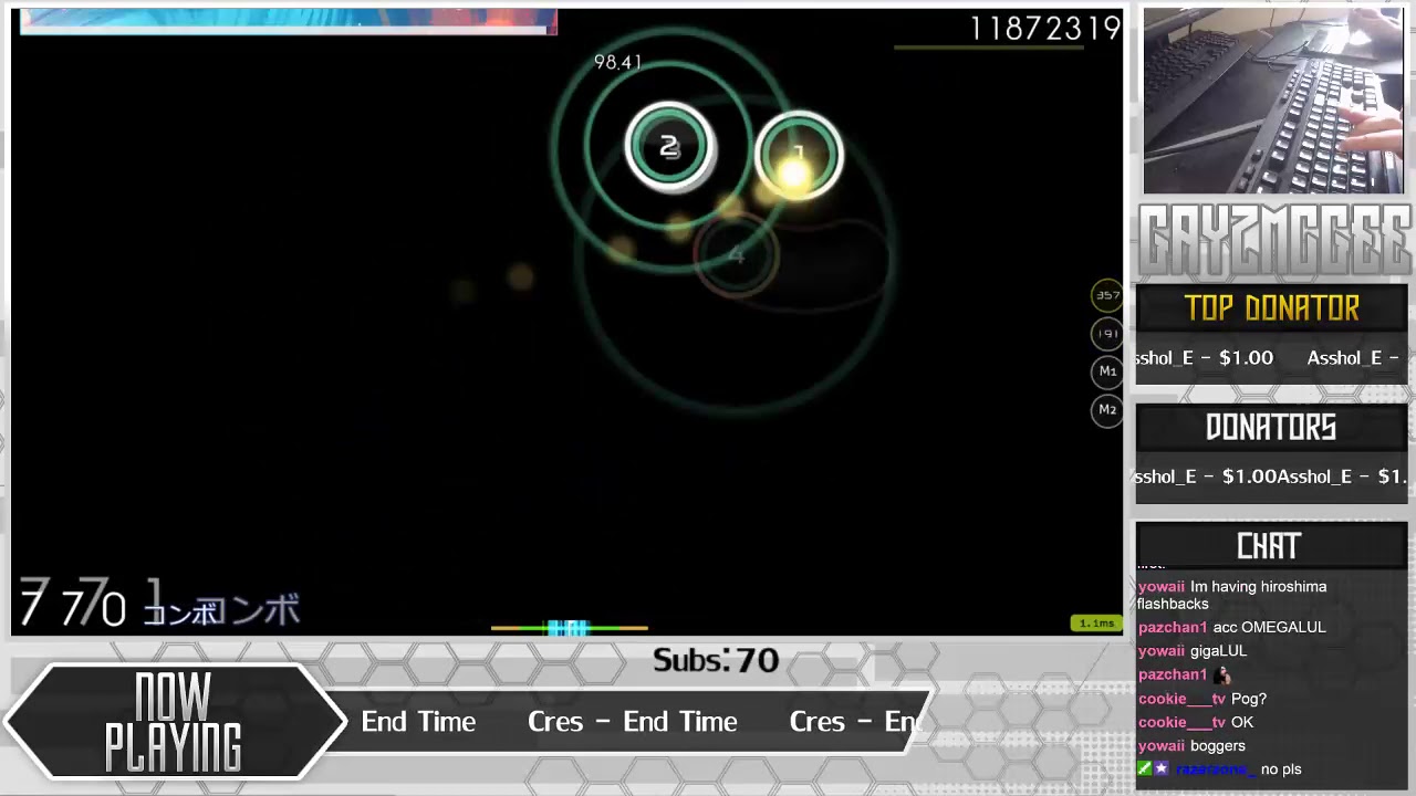 [Live] Gayzmcgee | Cres - End Time [eXtra] 1st +DT FC 96.67% {650pp FC} - osu!