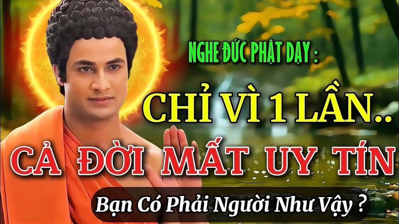 Lời Phật Dạy: 1 Lần Trượt Chân, Cả Đời Mang Tiếng– 1 Lần Thất Tín, Vạn Lần Bất Tin- Ngộ Pháp Phật Đà