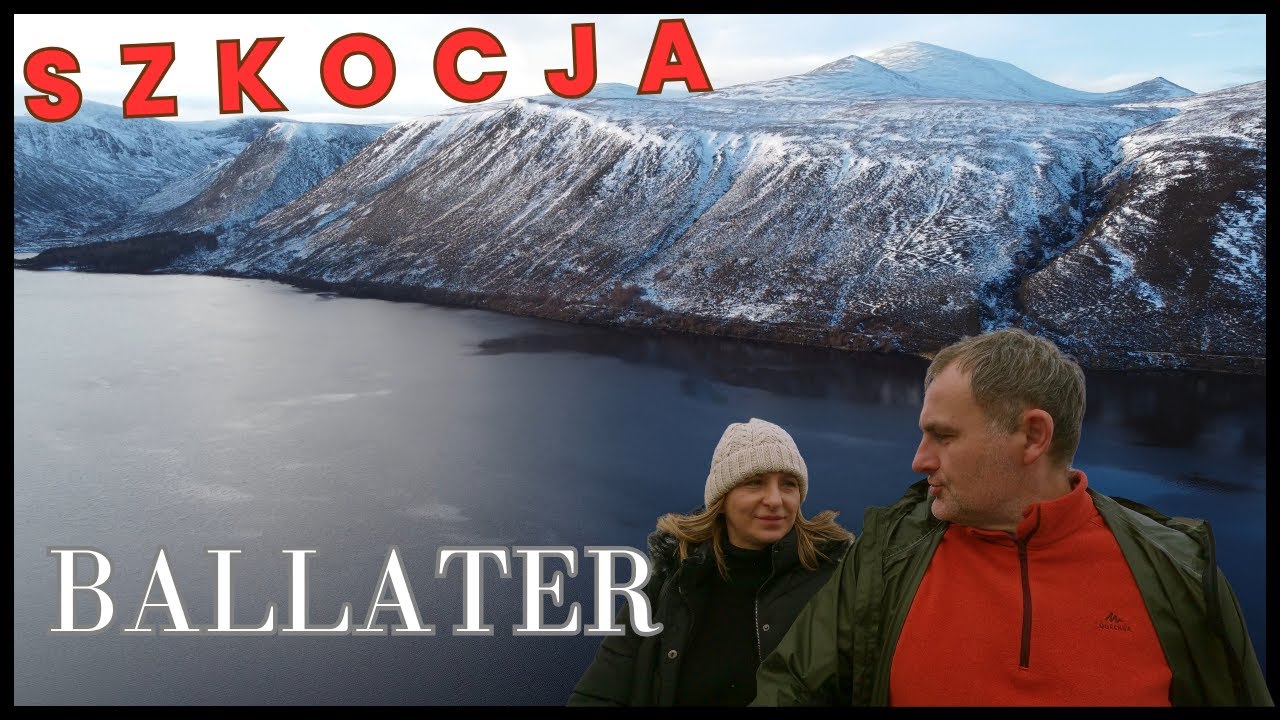 Zimowy kemping w Szkocji. Glenmuick Lochnagar Balmoral