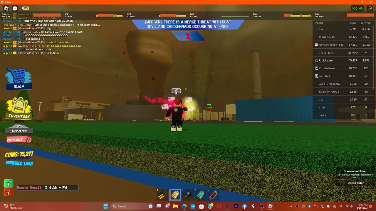 DUST DEVEL AND CHICKENNADO MERGE (Tornado alley ultimate)