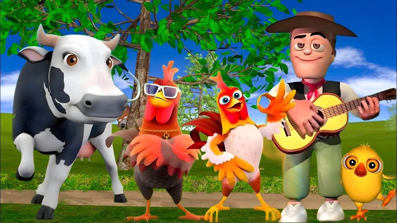 El Pollito Pío 3D | Canciones de la Granja de Zenón | part#003 -el Pollito y el Tractor de la Granja