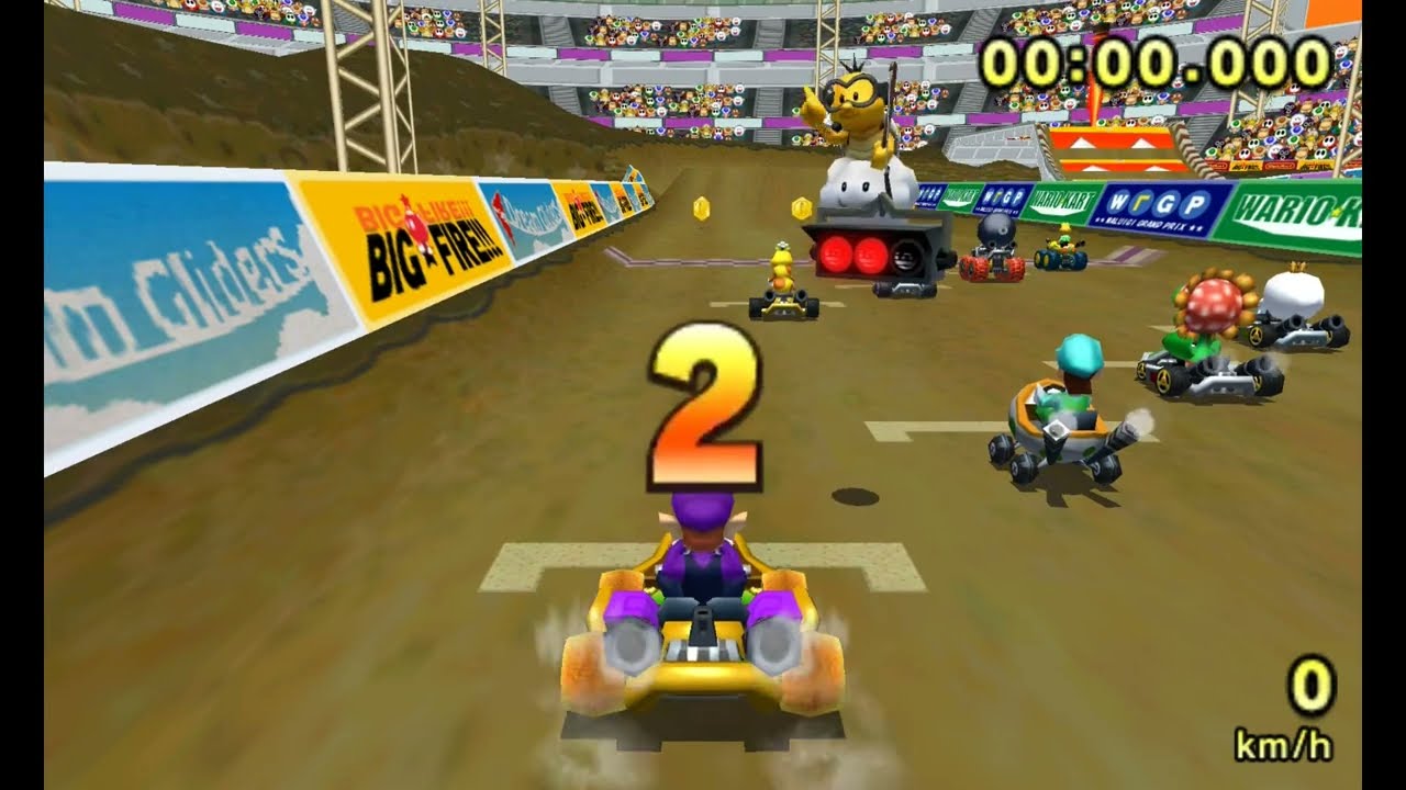 GCN Waluigi Stadium by MK7Tester - Mario Kart 7: Custom Track [1080p 60fps]