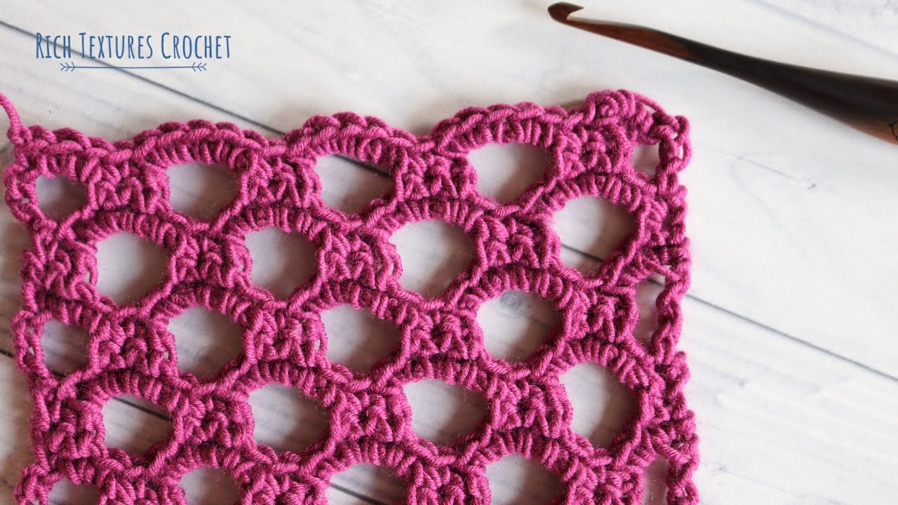 Honeycomb Trellis Stitch | How to Crochet
